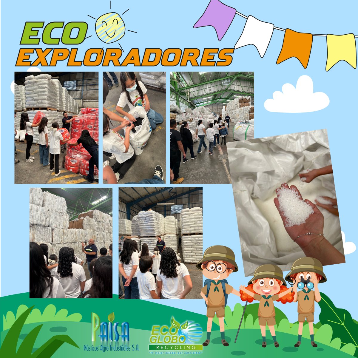 EcoGlobogt's tweet photo. ¡Una experiencia inolvidable para nuestros Eco-exploradores! 🌍
Celebramos el Día del Niño, con una visita especial a nuestra planta de Reciclaje  y Producción en Palín, donde los hijos de nuestros colaboradores administrativos vivieron una jornada educativa y divertida. 💚 https://t.co/IIvcGUVwRa