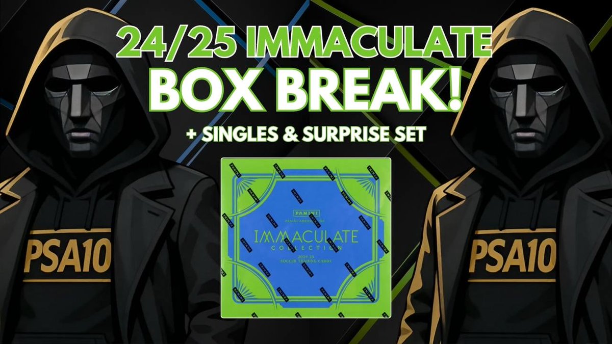 ⚽️ FRONT MAN IS GOING LIVE! ⚽️

We’re breaking 24/25 Panini Immaculate live TONIGHT, plus a singles show &amp; a surprise set drop!

Big hits, rare patches &amp; autos incoming 👀

Head over to @whatnot @ 6:30pm Uk 🇬🇧 and join the action!

whatnot.com/s/iQOo1GFb

#PSA10TCG 🤝