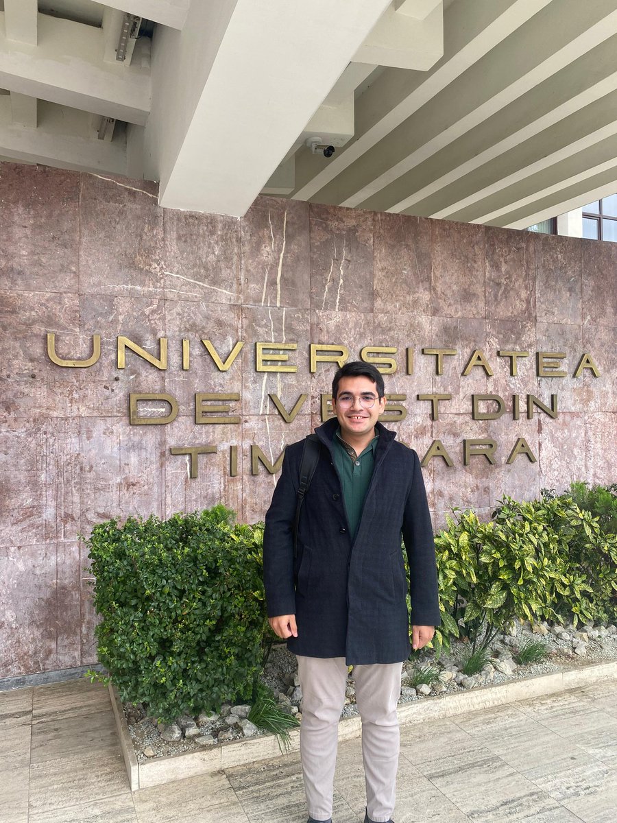 EnesPala__'s tweet photo. Yüksek lisans eğitimime, Erasmus programı kapsamında Romanya'da bulunan West University of Timisioara'da devam ediyorum. Küresel Güvenlik Çalışmaları departmanında; güvenlik doktrinleri, radikalizm, uluslararası ceza hukuku gibi dersler alacağım. 
#Erasmus https://t.co/wB3Q5a5AKu