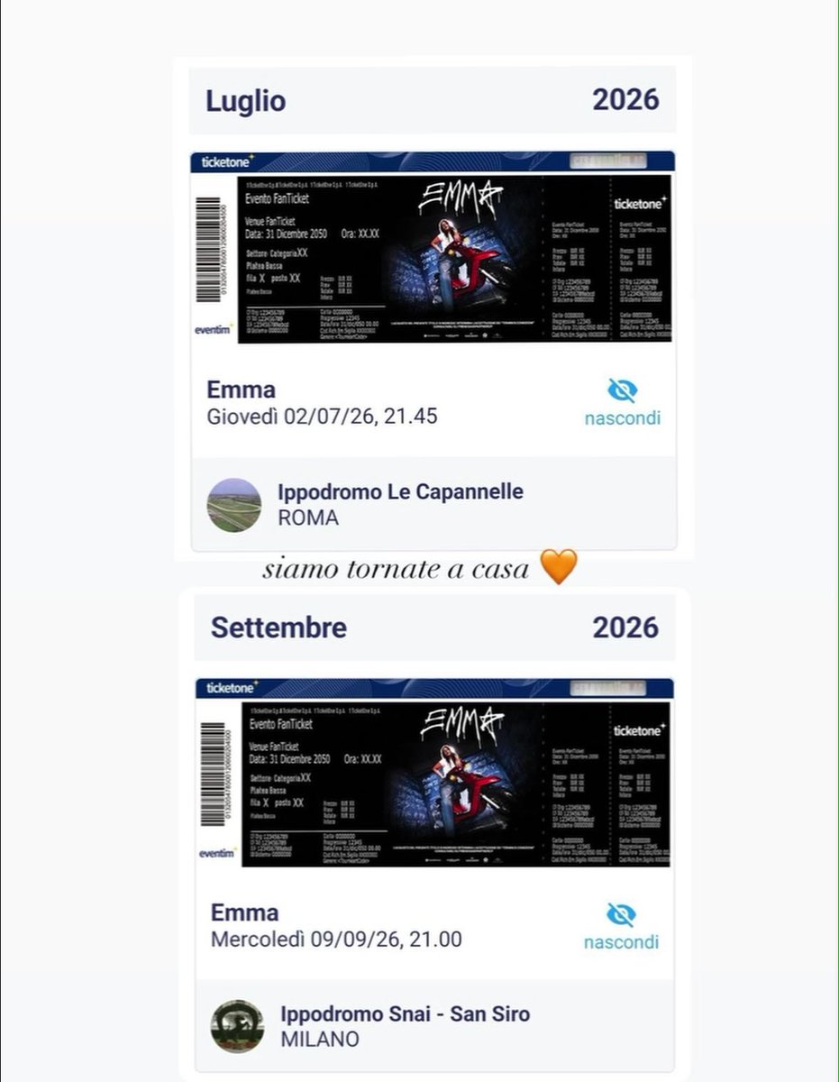 ci vediamo in giro baby 🧡 
<a href="/MarroneEmma/">Emma Marrone</a>
