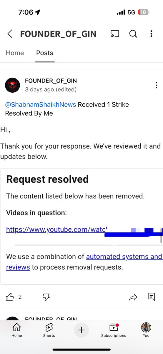 Shabnam8291's tweet photo. @TeamYouTube @YouTubeIndia please review this false strike โ itโs targeted harassment of an Indian creator.
cc: @MIB_India @GoI_MeitY @Cyberdost
#FakeCopyrightStrike #YouTubeIndia #CreatorsRights #ShabnamShaikh #DigitalHarassment
@NeonMan_01 @BhaiiSamrat @randomsena https://t.co/lvpSj84PJz