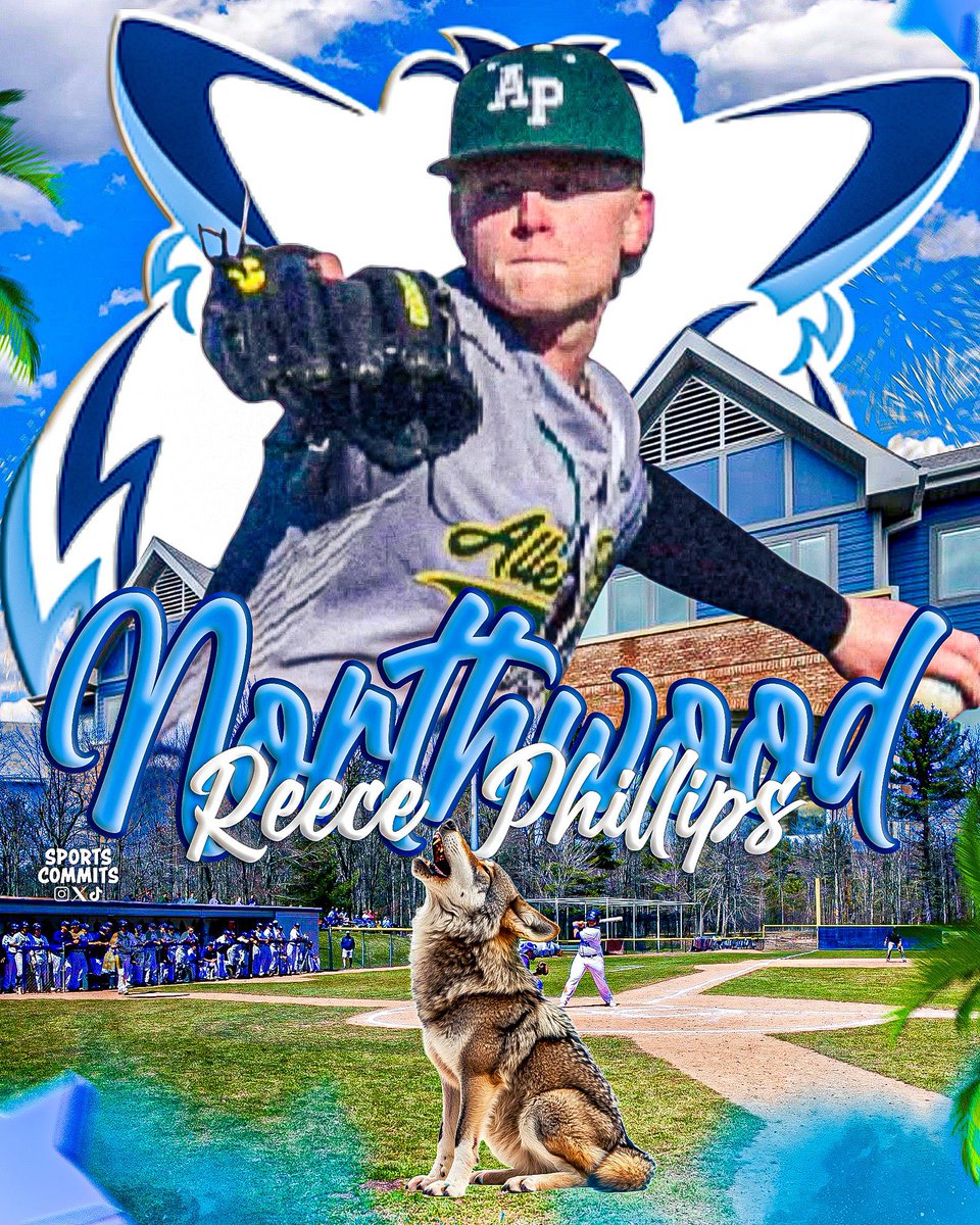 l'm excited to announce that I committed to play baseball at Northwood University. Thank you to everyone that has supported me throughout my journey. Go Timberwolves! #committed