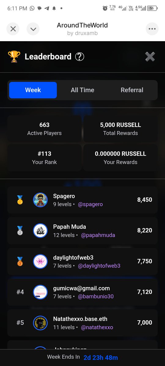 qozeem_rahman's tweet image. We still need more explorers on @aroundMiniapp 🌍🔥
Join us, play the game, and earn every week! 💰
Let’s grow together and make this community massive 🌎✨
#AroundTheWorld
#PlayToEarn
#Web3Gaming