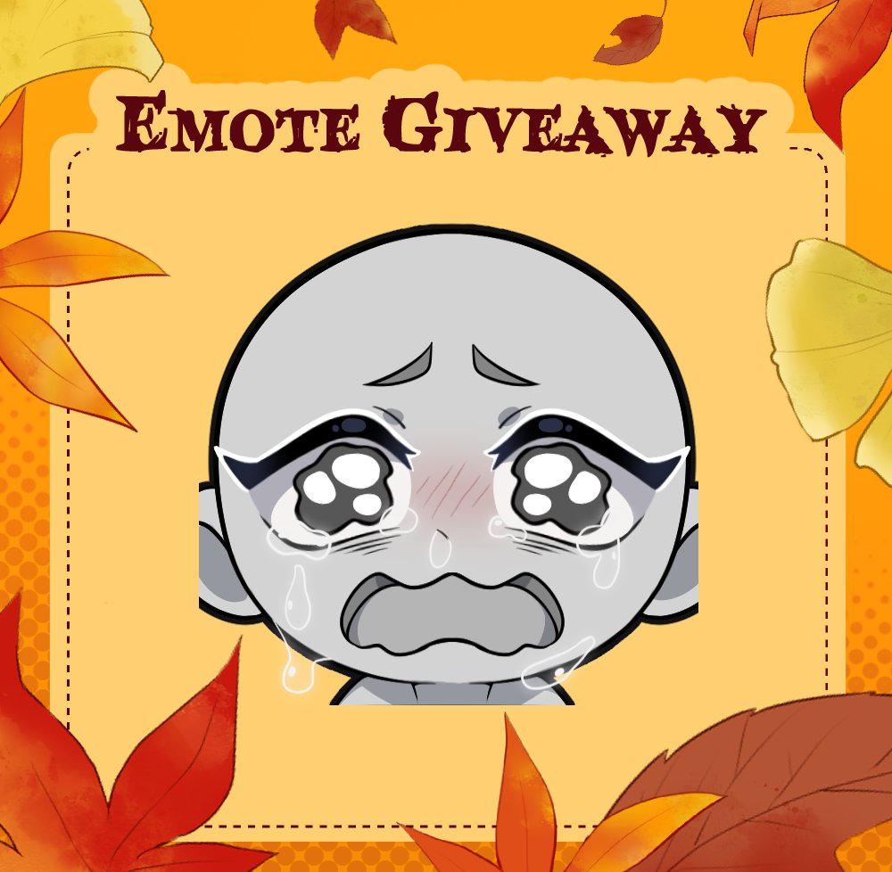 ☘️✨24hr Art Raffle✨☘️

THE RETURN OF EMOTE GIVEAWAYS!
AUTUMN SEASON IS HERE!

To enter:
☘️Retweet this post
☘️drop your PNG/OC in the comment (only one character)
☘️ ends in 24 hours

Good luck! 🍀