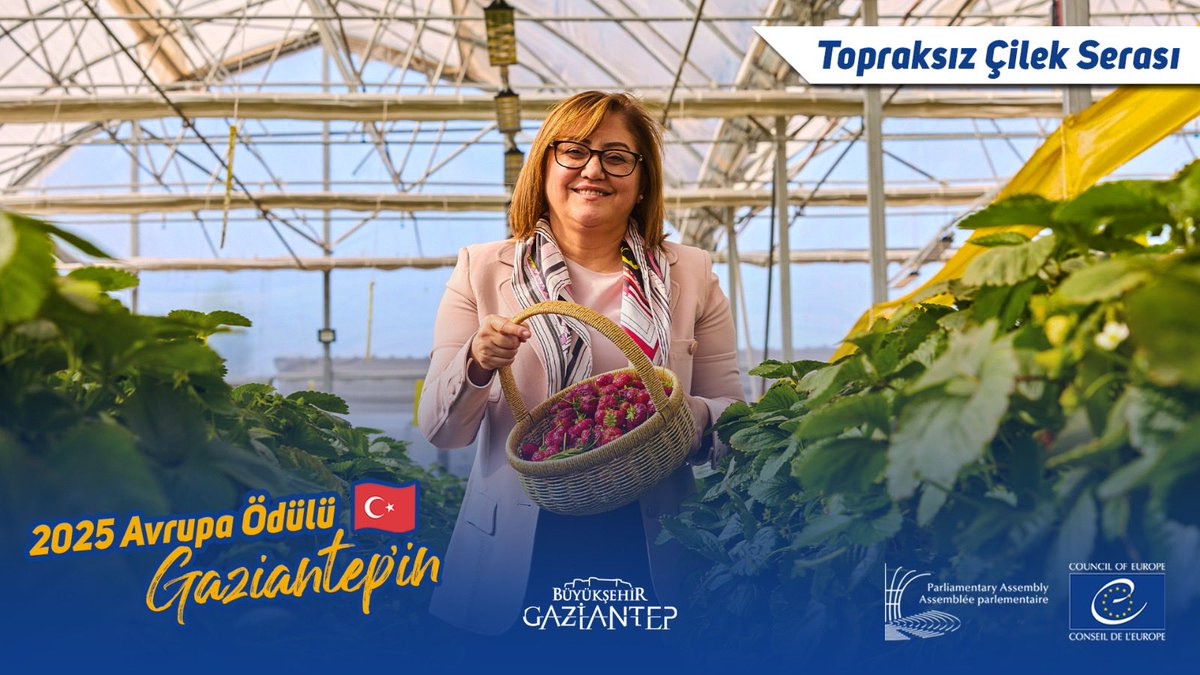 Gurur duyuyoruz! 
Avrupa Konseyi Parlamenter Meclisi’nin en prestijli ödüllerinden biri “Avrupa Ödülü 2025”, bu yıl Gaziantep’e layık görüldü
Emek veren herkese teşekkür ediyor, bu gururu bizlere yaşatan GBB Başkanımız Sayın <a href="/FatmaSahin/">Fatma Şahin</a>’i  tebrik ediyorum👏#AvrupaÖdülüGaziantepin