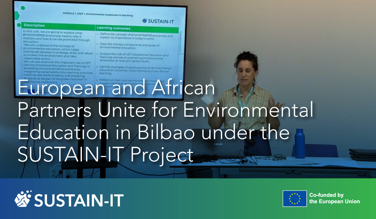 🎆 Last week, the SUSTAIN-IT Project successfully concluded an expert training session in Bilbao featuring insightful discussions on environmental education in a challenge-based setting.♻️👫🌳 

📚 Learn more sustain-it-project.eu/european-and-a…

<a href="/Apodissi_Intl/">Apodissi</a> <a href="/Apro_Formazione/">Apro</a> <a href="/pitxorierri/">POLITEKNIKA TXORIERRI</a>