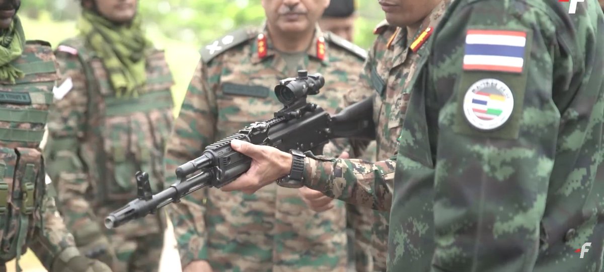 MaheshRanjanNa1's tweet image. AK203 with ACOG 4X SIGHT