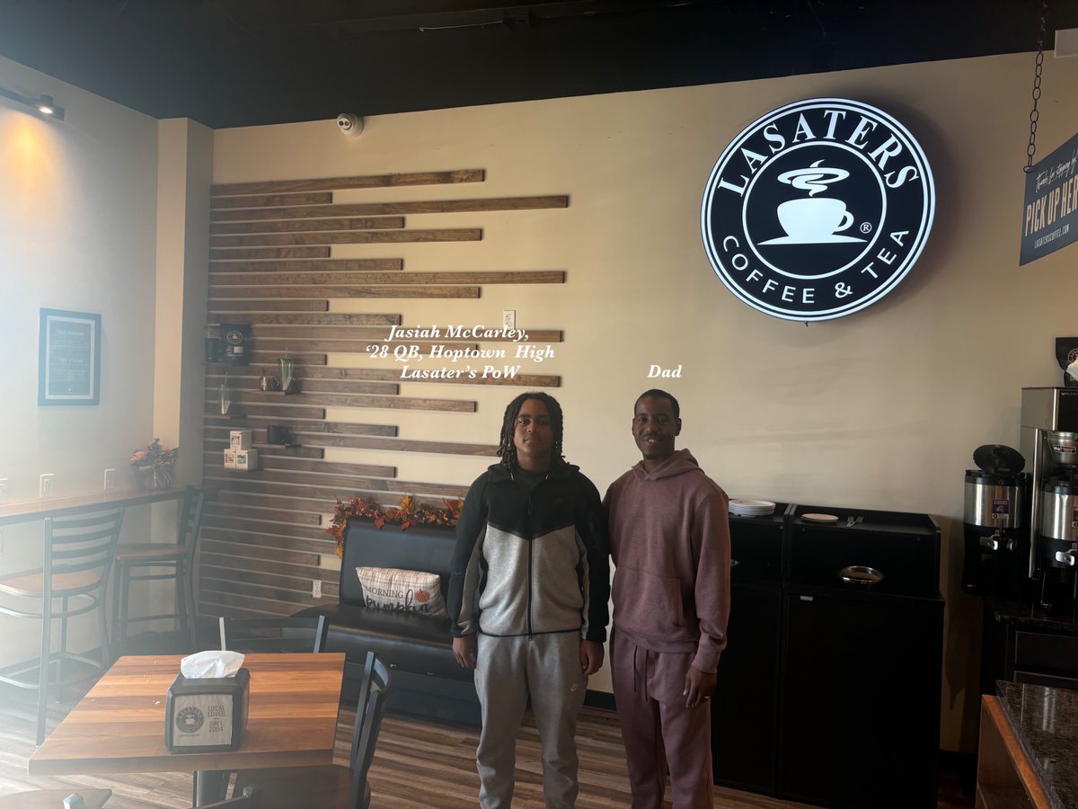 <a href="/Jasiahmccarley/">Jasiah Mccarley</a> is our <a href="/LasatersCoffee/">Lasaters Coffee & Tea®</a> "Wake up &amp; smell the Coffee &amp; Tea" Player of the Week (October 10, 2025). Last week, against the <a href="/McCrackenStangs/">McCracken County Football</a>, McCarley completed 11 of his 20-passing attempts for 283-yards and 4-TDs. So, in keeping with our custom, we fed him!
