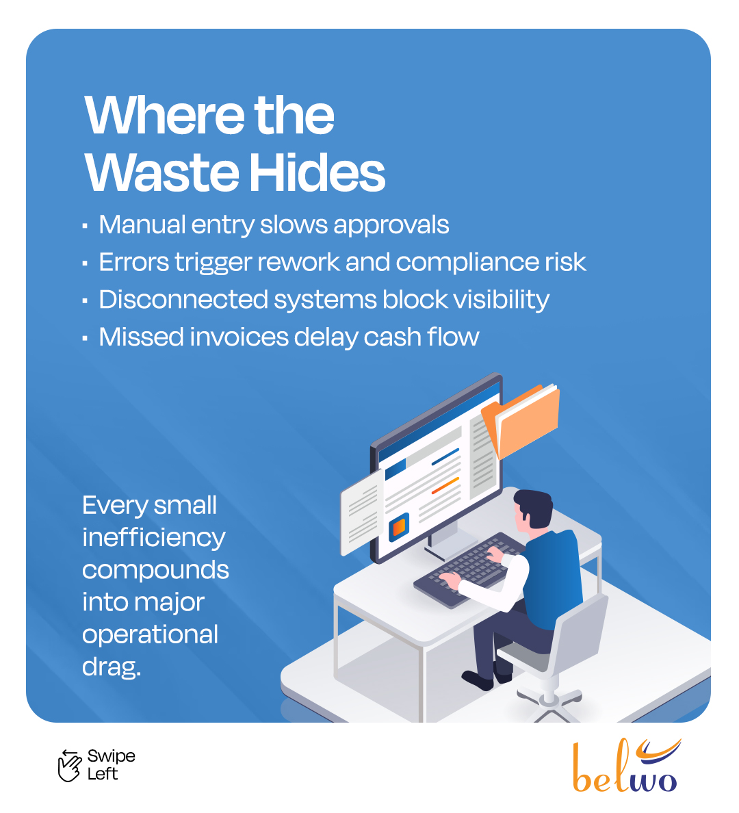 BelWoInc's tweet image. Inefficient document workflows are silent profit killers. BelWo’s latest insight reveals how to find and fix the hidden costs draining your bottom line.
Read Now: bit.ly/3ISnhUa
#BusinessInsights #ProcessAutomation #Efficiency #EnterpriseTransformation #BelWo