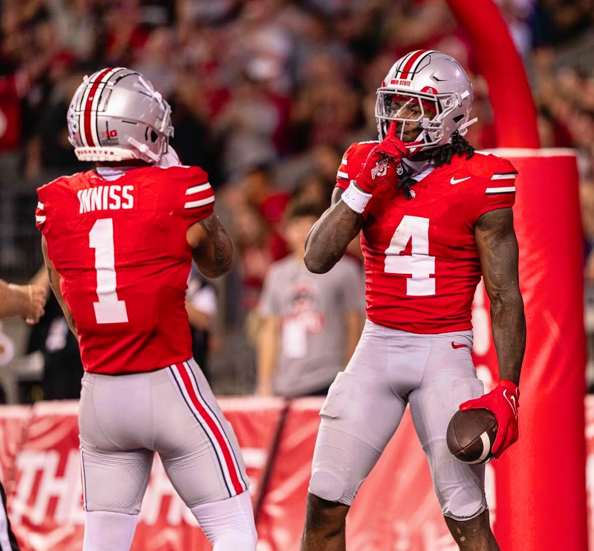 HiJackProps's tweet image. CFB Saturday Week 7️⃣ SGP Prop

Jeremiah Smith “O” 70+ / ATD
1 unit I -120 DK SGP 

Jeremiah Smith and the Ohio State Buckeyes head into the Battle for the Illibuck against Illinois, and we’re getting great value on one of the nation’s most electric young wideouts. At –120, this…
