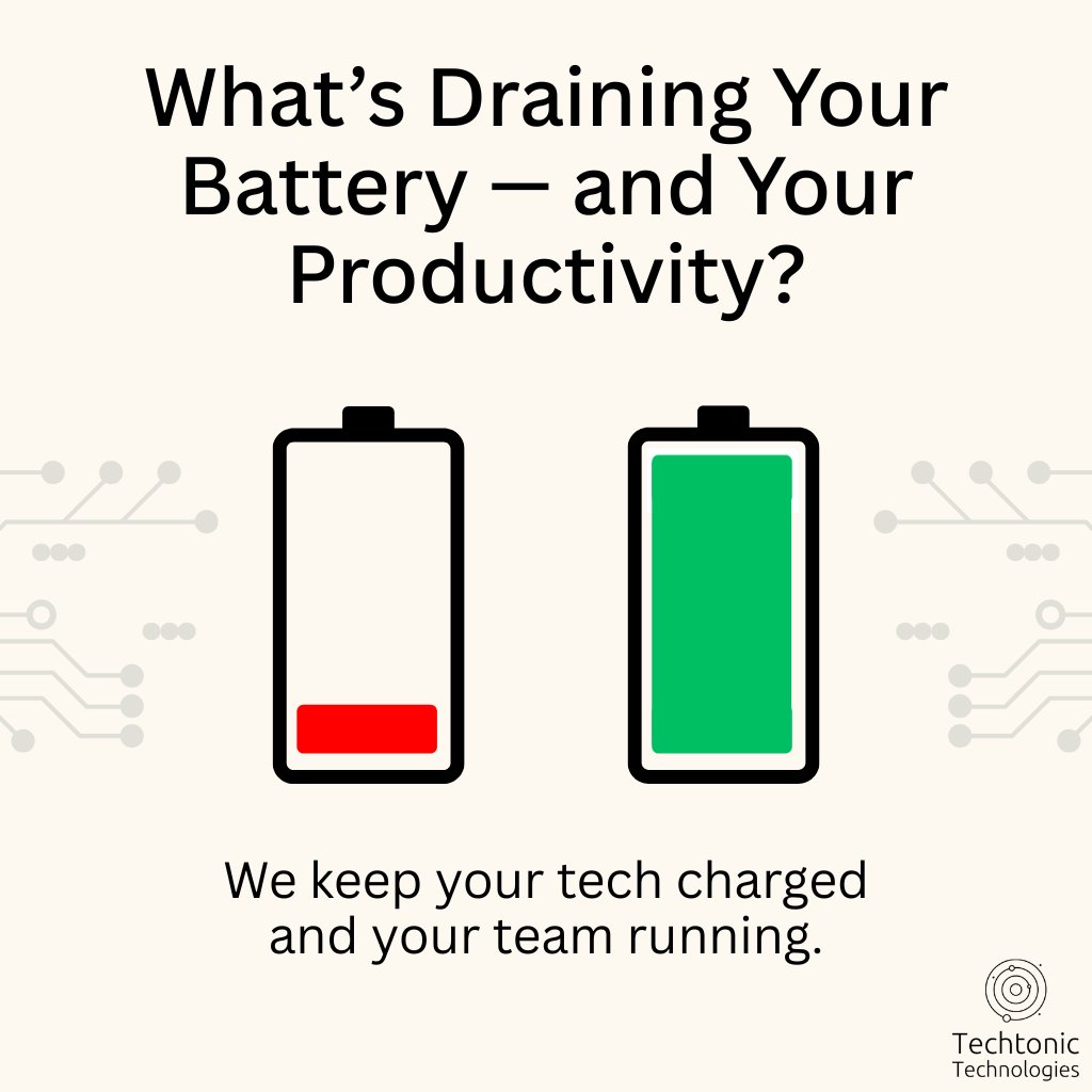 techtonictechno's tweet image. Background apps, outdated drivers, and dust buildup can quietly kill performance and shorten hardware lifespan. 

We help keep your systems running like new by: 
 - Cleaning up background processes 
 - Managing software updates automatically 
 - Replacing aging hardware