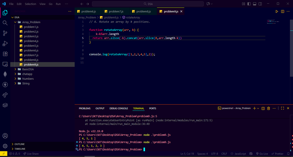 CoderAnand's tweet image. Day 21 of learning DSA: solved 4 LeetCode array problems today 🚀
Implementing what I learn daily is boosting my confidence &amp;amp; understanding of data structures and algorithms. Step by step, day by day! 💻
#DSA #LeetCode #CodingJourney #DataStructures #Programming #ProblemSolving