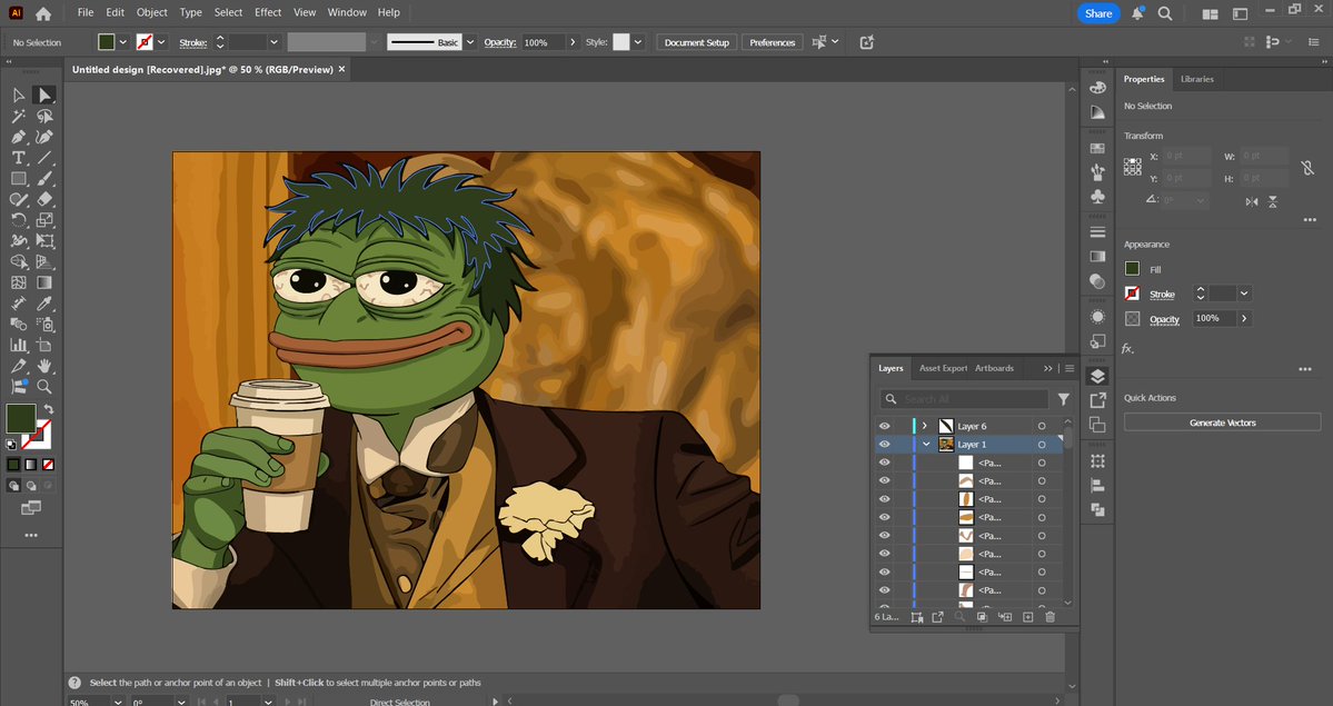 <a href="/FREPEio/">FREPE</a> <a href="/frepe/">Fredrik Petersson</a> <a href="/GMA_Marketings/">GMA</a> Leonardo daPEPE ☕️😎

heres my meme art entry <a href="/FREPEio/">FREPE</a>