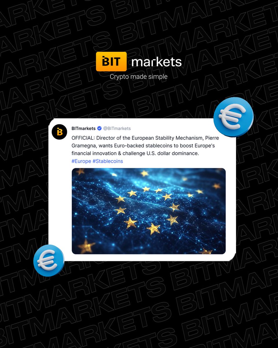 BITmarkets (@bitmarkets_com) on Twitter photo The expansion of stablecoin use strengthens the dominant role of the U.S. dollar, and Pierre Gramegna wants Europe to step up its game. Can it challenge the United States?
Join the discussion on <a href="/CoinMarketCap/">CoinMarketCap</a>!
coinmarketcap.com/community/prof… The expansion of stablecoin use strengthens the dominant role of the U.S. dollar, and Pierre Gramegna wants Europe to step up its game. Can it challenge the United States?
Join the discussion on <a href="/CoinMarketCap/">CoinMarketCap</a>!
coinmarketcap.com/community/prof…