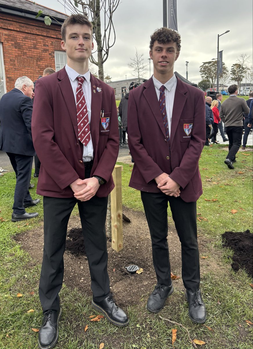Pupils representing all year groups attended the official Unveiling of the Terrestrial Globe in Ebrington Square, alongside Rev Dr David Latimer, First Minister, Michelle O’Neill MLA, <a href="/mayordcsdc/">Mayor Derry Strabane</a>, Utchang Kang (United Nations Bonn Office) and Paul Armstrong (Woodland Trust NI).