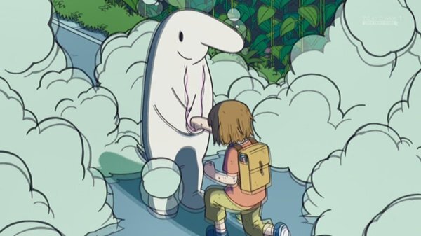 NAGASISOUMEN0's tweet image. #アニメCITY CITY THE ANIMATION12話見てきました

にーくらに殴られても表情一つ変えず、只ひたすらに攻撃を受け止めて最後には彼（もしくは彼女）が残していったであろう100円で売られてたペンダント
あいつはもしかしたらいい奴なのかも…しれない…

別れの最後までえっちゃんらしさ全開で泣いた🥲