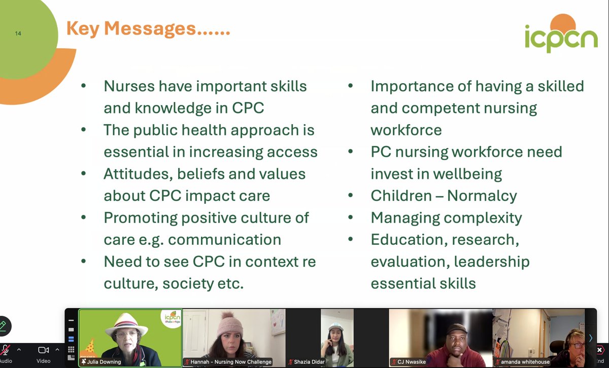Enormous thanks to all those who took part in this afternoon's #GlobalBookClub session with Prof <a href="/julia_downing/">Julia Downing</a>. 

If you missed this session, you can now find the recording on our #YouTube channel!

 #Nursing #PalliativeCare #Children #HatsOn4CPC 
<a href="/BurdettTrust/">Burdett Trust 💙</a>