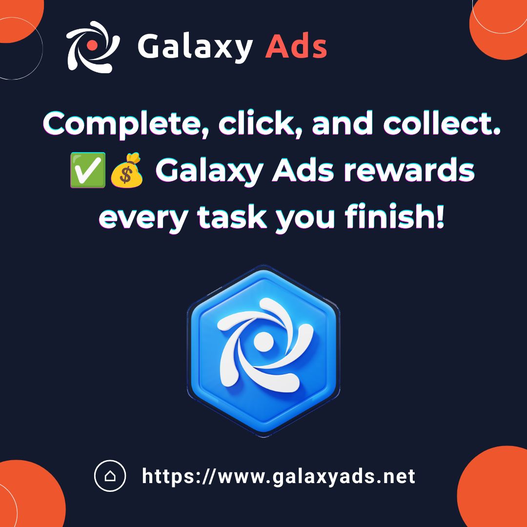 galaxycashin's tweet image. Galaxy Ads - Online surveys, offers, tasks and offerwalls
Complete, click, and collect. ✅💰 Galaxy Ads rewards every task you finish!
Join Now at galaxyads.net/register

#GalaxyAds #TaskEarnings #ClickAndCollect #OnlineRewards #EarnWithEase
