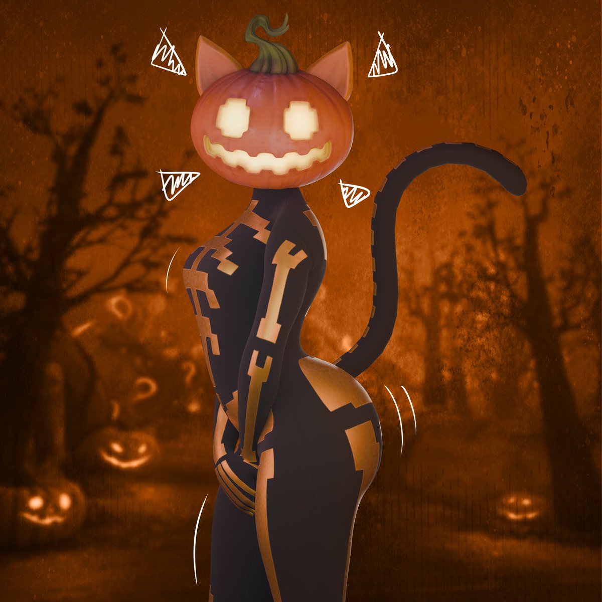Macu031's tweet image. Pumpkin cat🧡
(I will not call her spice)
