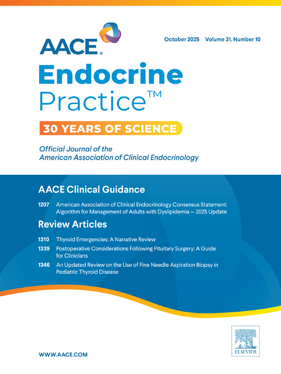 TheAACE's tweet photo. Read the latest issue of #EndocrinePractice featuring articles on thyroid emergencies, oral antihyperglycemic agents, pituitary surgery, and more! https://t.co/EvjNLEscnn #endocrinology @vtangpricha https://t.co/BJ6BJQ1jJM