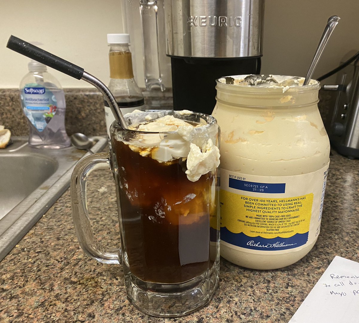 sockspuns's tweet image. Made coffee the old fashioned way