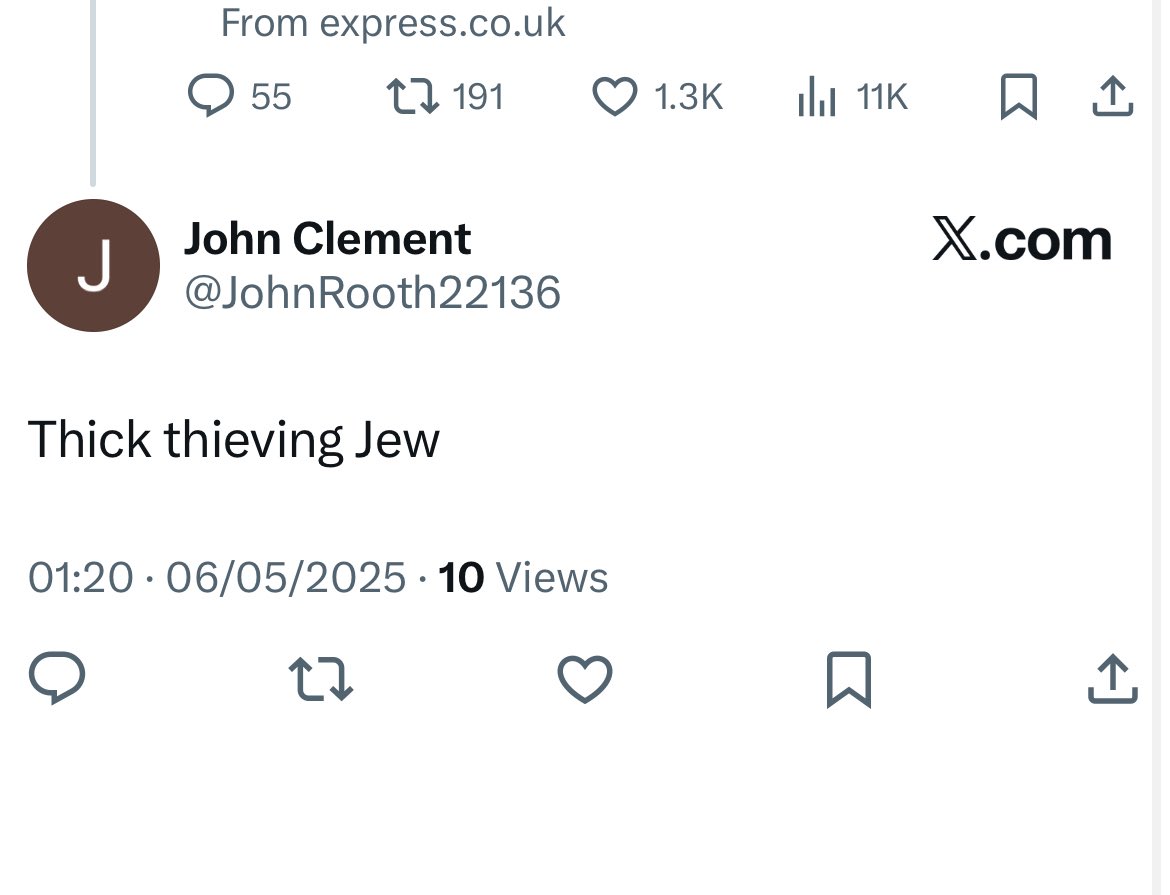 billygrump's tweet photo. @JohnRooth22136 @HeidiBachram @MarcGoldberg111 You’re just a rancid racist bot, Racist John. https://t.co/Dc4kwgTHLo