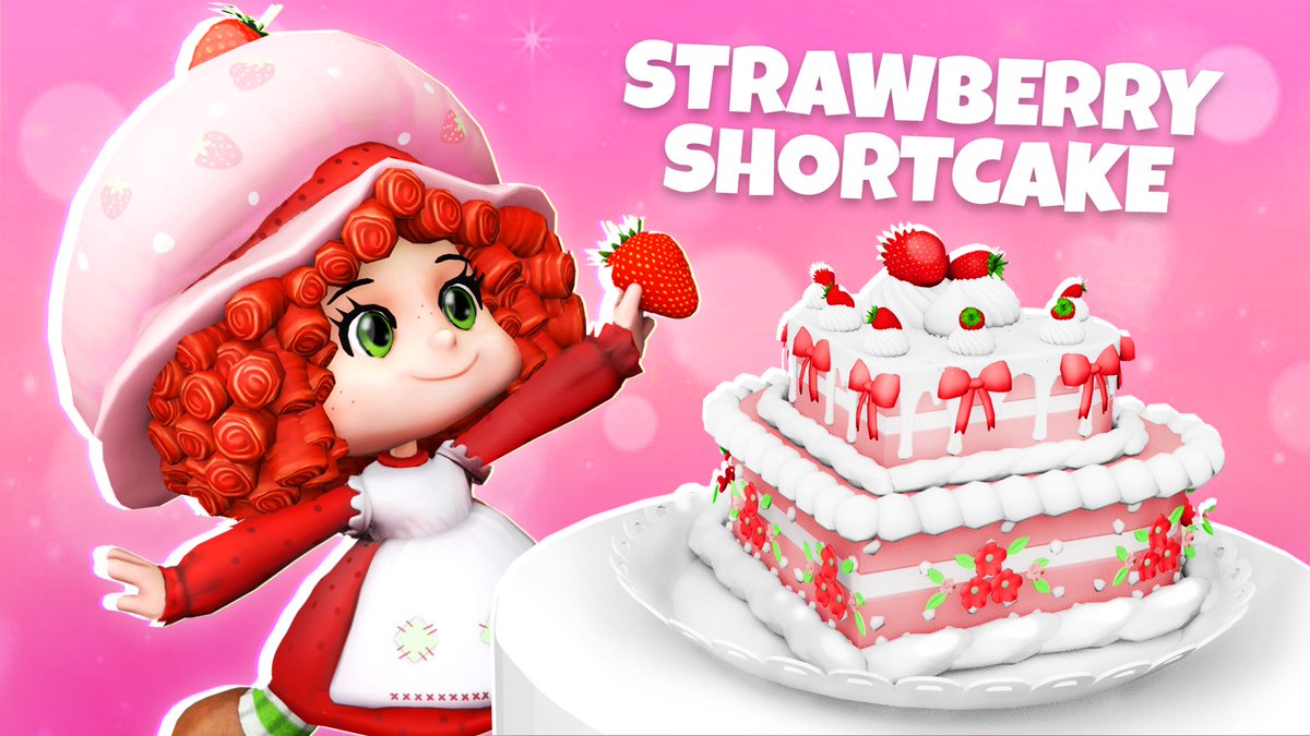 CakeOffRBLX's tweet photo. STRAWBERRY SHORTCAKE comes to Cake Off on Roblox! 🍓🍰

Come meet Strawberry Shortcake and a different Berry Bestie of hers every few weeks! Check out who it is this week.. 🍊

🍓 A whole bunch of SSC themed deco packs in the shop!
⭐️ A new code!
🗺️ New and themed map!

Enjoy! 💕 https://t.co/alUzCr70ON