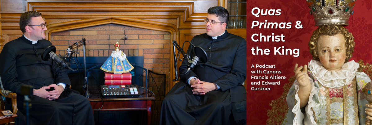 ICKSP's tweet image. Don’t forget, the first episode of the new &quot;Quas Primas and Christ the King&quot; podcast series premieres Saturday, October 11 at 7PM Eastern! 

Stay tuned for future episodes!
•Episode 2 premieres Saturday, October 18, at 7 pm Eastern
•Episode 3 premieres Wednesday, October 22, at…