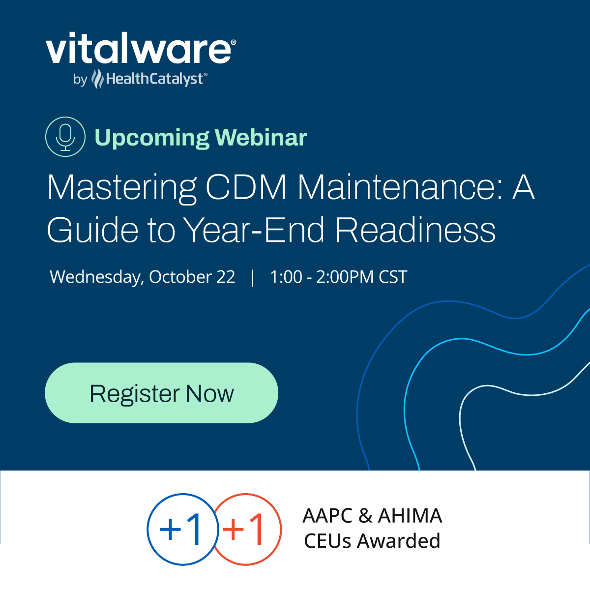 Strengthen Your Chargemaster Strategy Before Year-End!

- CPT/HCPCS code updates and revenue code assignment
- Best practices for modifiers and “explode codes”
- Supply and pharmacy coding accuracy

Register now and get your CDM ready for 2026: ow.ly/pGxu50X9XaG