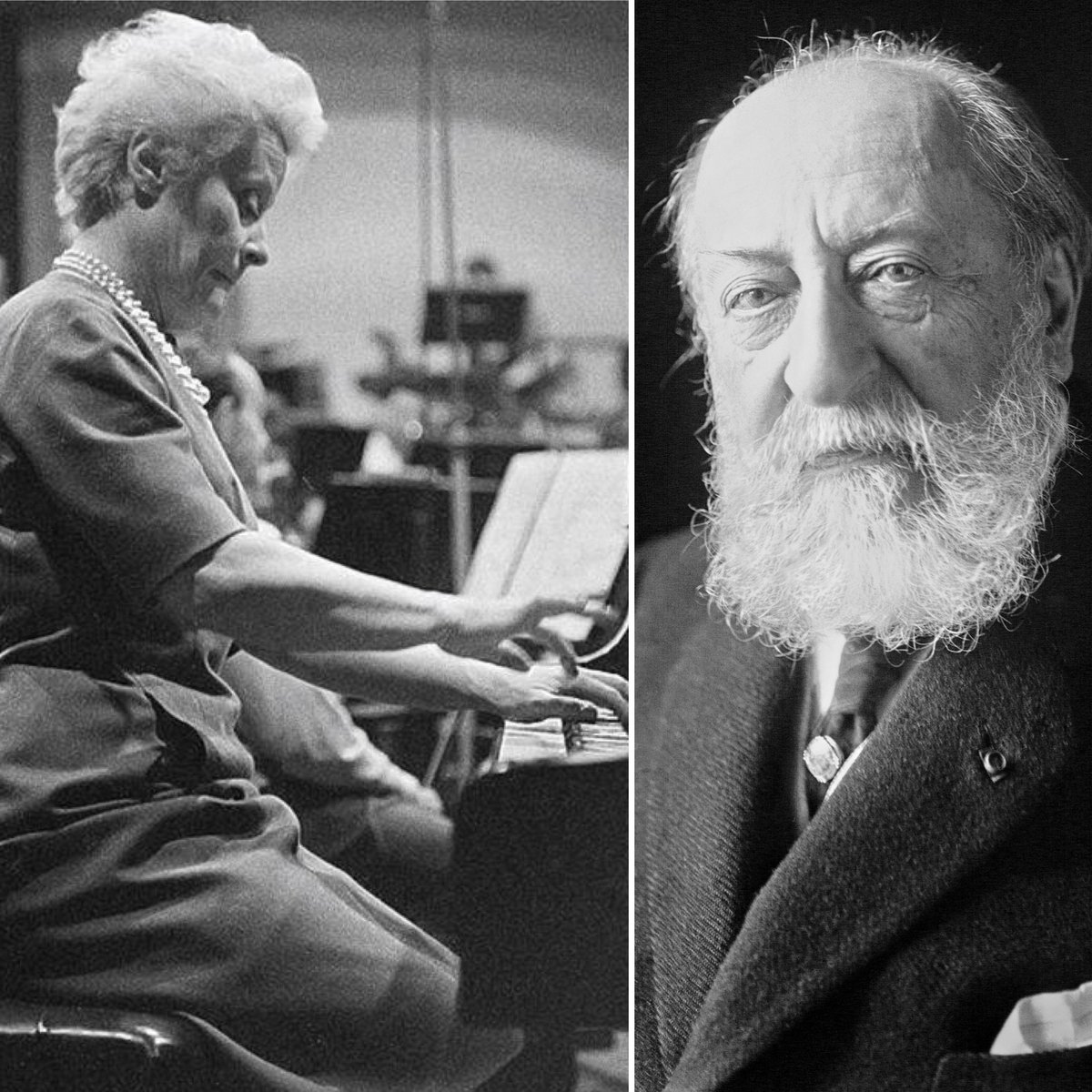 ThePianoFiles's tweet image. October 9 this year was the 190th anniversary of the birth of Camille Saint-Saëns. It is incredible that we have recordings made by a composer-pianist born in 1835. In tribute, a fantastic 1919 disc he made &amp;amp; the reference recording of his concertos by a pianist he coached.