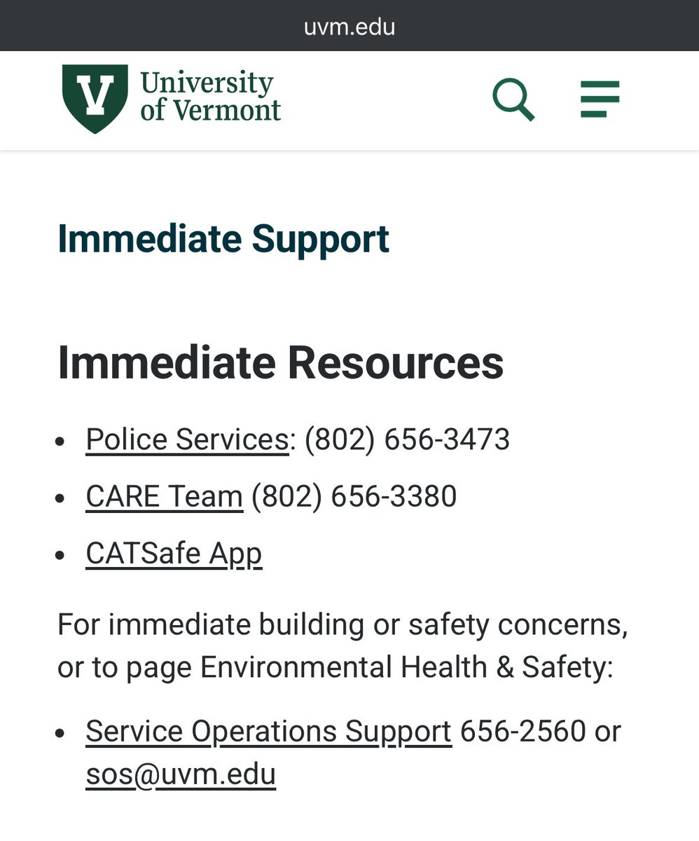 Anarseldain's tweet image. Make sure to respectfully tell the University of Vermont your opinions – especially if their decision would make you feel unsafe, if you decided to attend there, or if you will be choosing another school due to their decision!