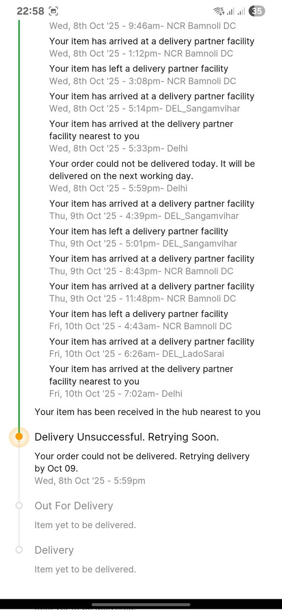 K A N H A I Y A ๐ฎ๐ณ๐บ (@formalengineer) on Twitter photo Ordered multani mitti soap from Flipkart to gift someone today. Itโs been in my city for 5 days but still not delivered and delivery company Shadowfax just send my product from one center to other center. This is just unacceptable! <a href="/flipkartsupport/">FlipkartSupport</a> #flipkartscam <a href="/Flipkart/">Flipkart</a> Ordered multani mitti soap from Flipkart to gift someone today. Itโs been in my city for 5 days but still not delivered and delivery company Shadowfax just send my product from one center to other center. This is just unacceptable! <a href="/flipkartsupport/">FlipkartSupport</a> #flipkartscam <a href="/Flipkart/">Flipkart</a>