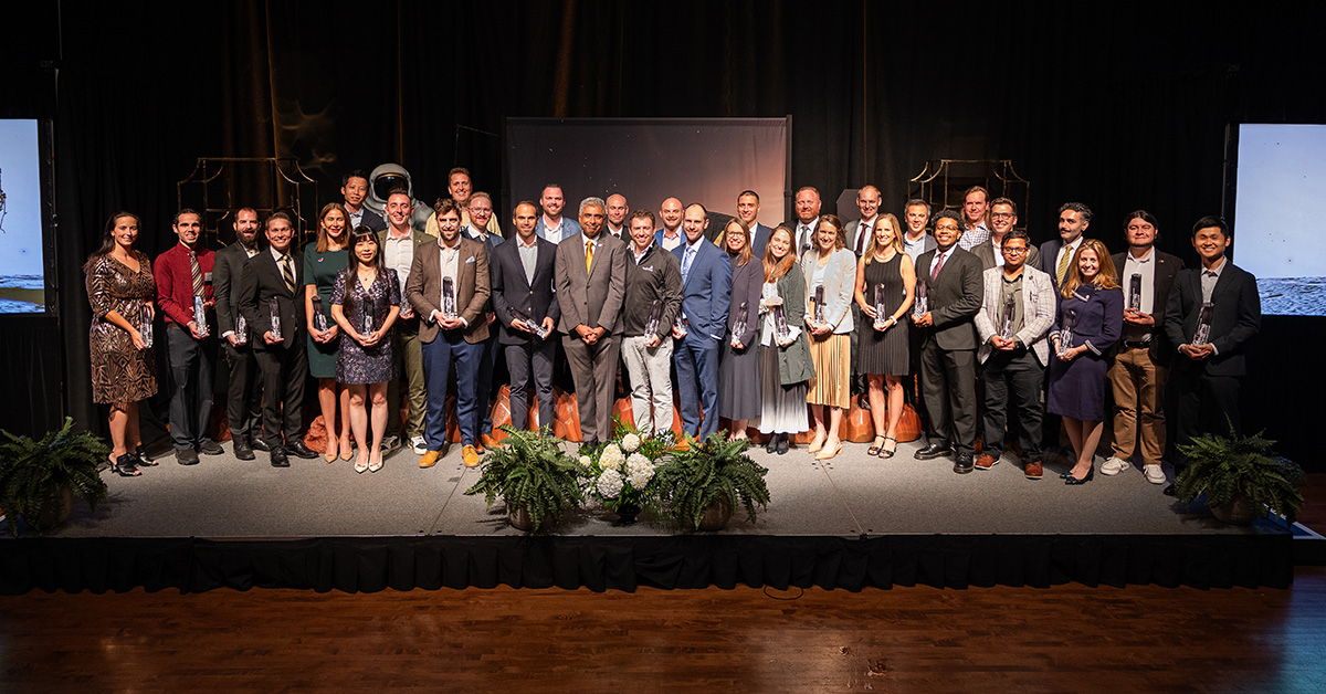 PurdueEngineers's tweet photo. Honoring this year's 38 by 38 award winners — trailblazers in their fields who are driving positive impact with every giant leap they take.

The award is inspired by Neil Armstrong, who was 38 years old when he walked on the moon.

Nominate an alum now: https://t.co/449YXt5bvF https://t.co/f9j432edqg