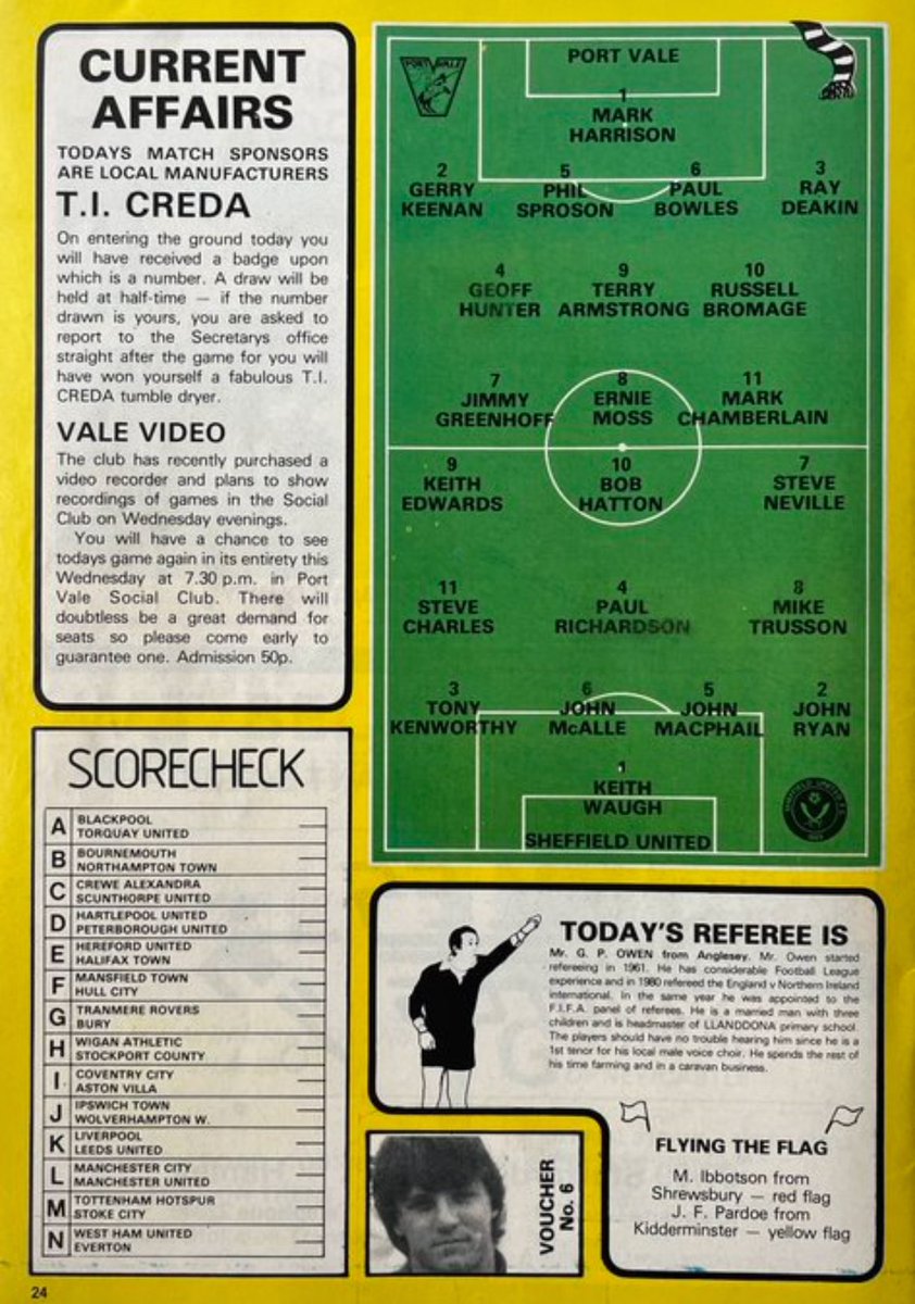 pvfcprogs's tweet image. #OnThisDay 10/10/81
PORT VALE  0, SHEFF UTD  2

One for the older Valiants, ATV’s Sunday afternoon Star Soccer show were at Vale Park for Vale’s mouth watering clash with Sheff Utd in old Div4. Jimmy Greenhoff &amp;amp; Ernie Moss are pictured in action. Att 7,289 #pvfc