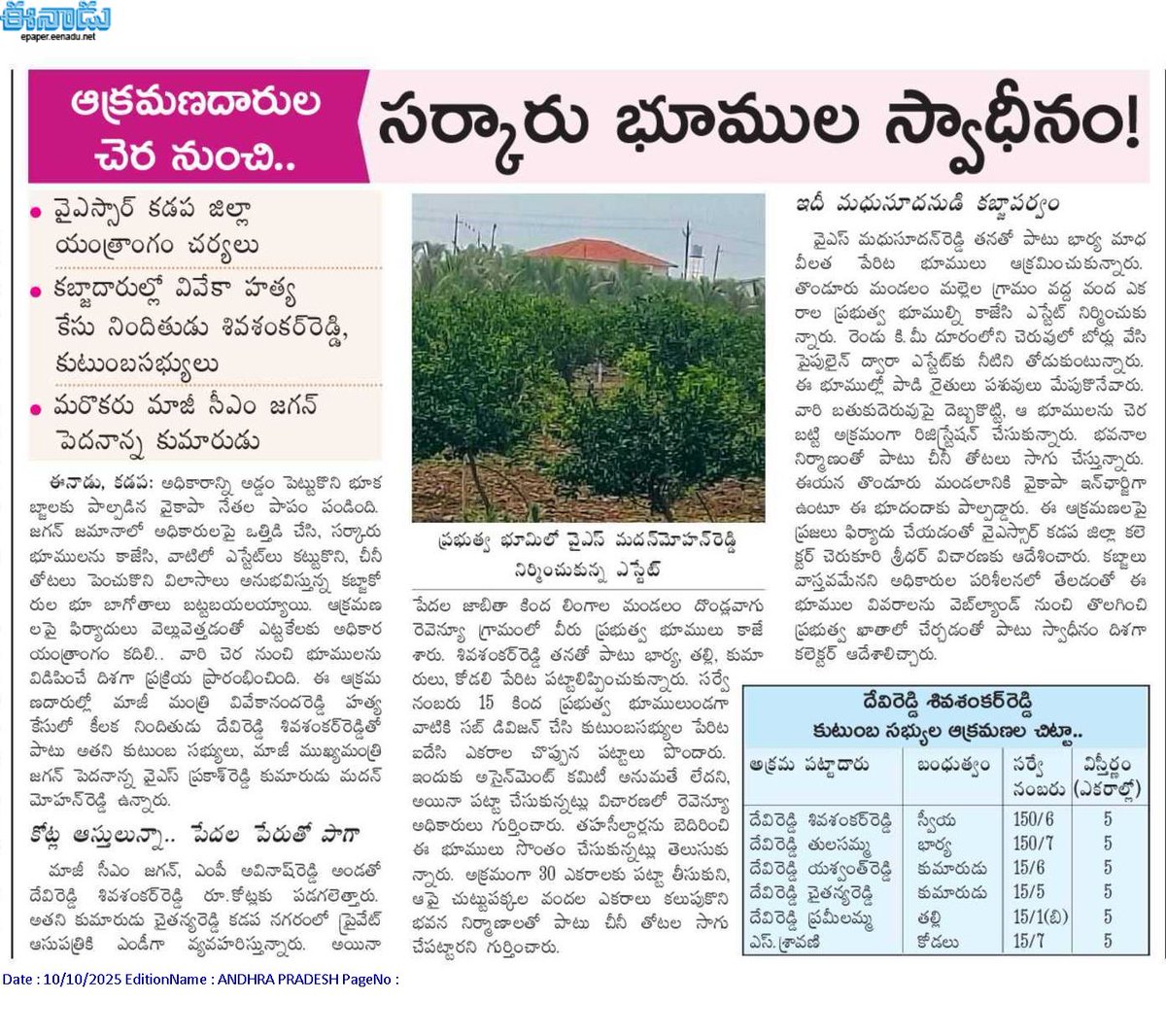 andhrudu12's tweet image. #Kadapa #YSRCP #LandMafia