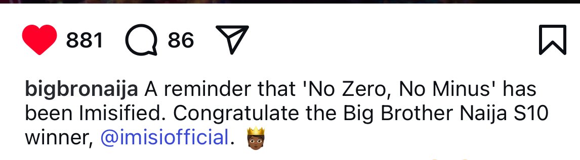 doccybaibee's tweet photo. Big brother said we should remind you people that the season has always been imisified. They love their winner like mad 😂 #BBNaija https://t.co/Zb7Jw02p8c