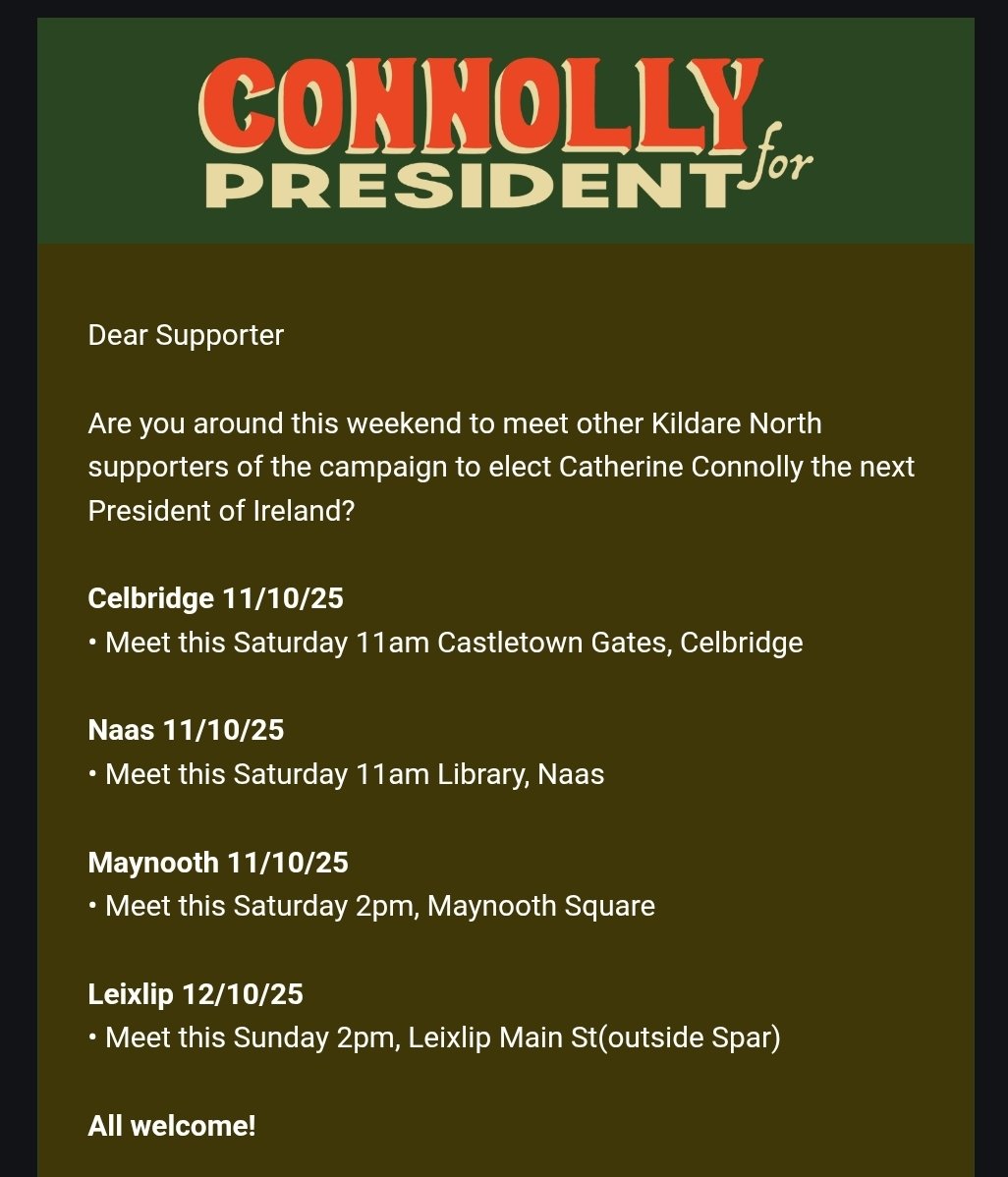 Kildare North for Catherine Connolly tweet media
