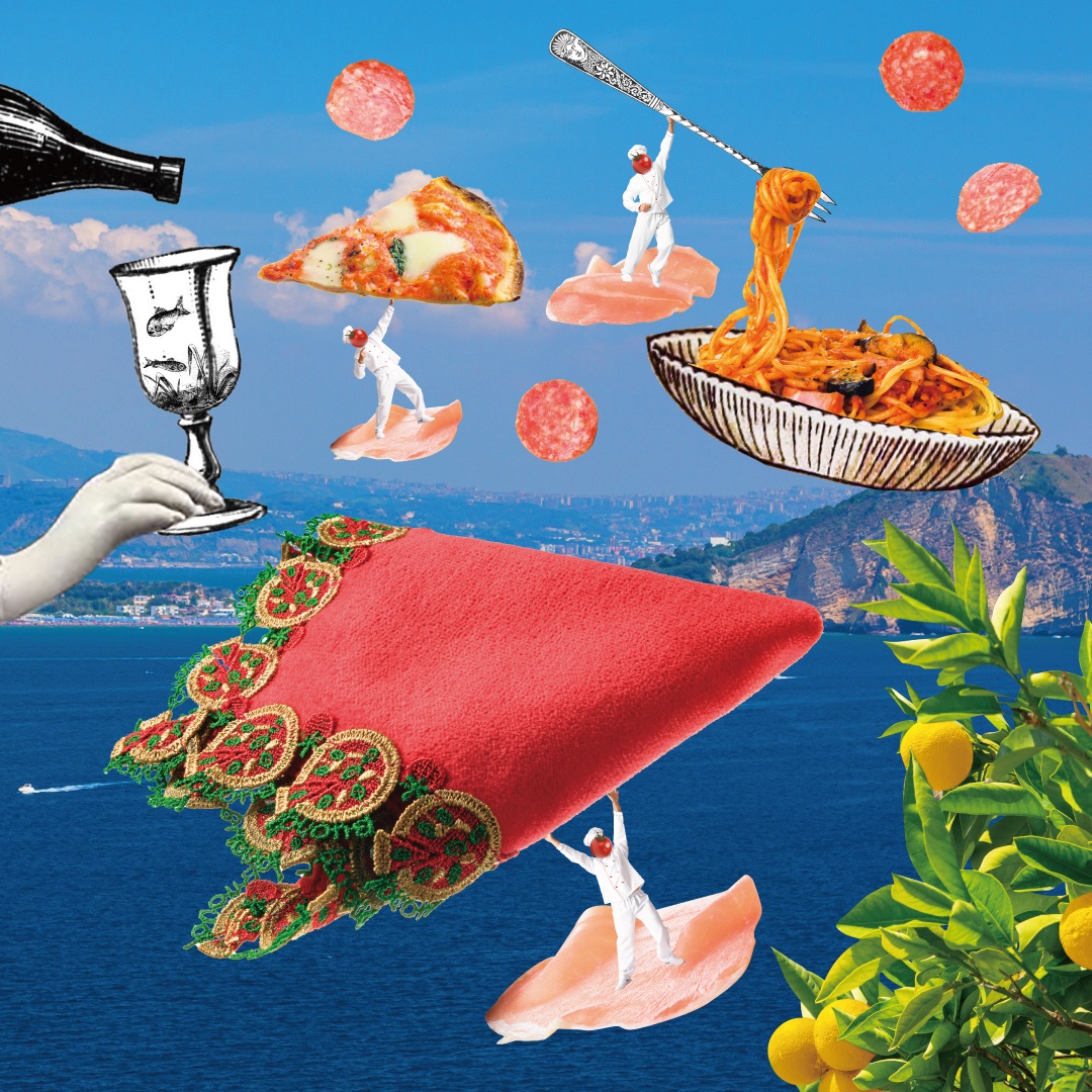 26春夏新作シーズンタオルハンカチ／ ✔️【1月発売予定】ピッツァ