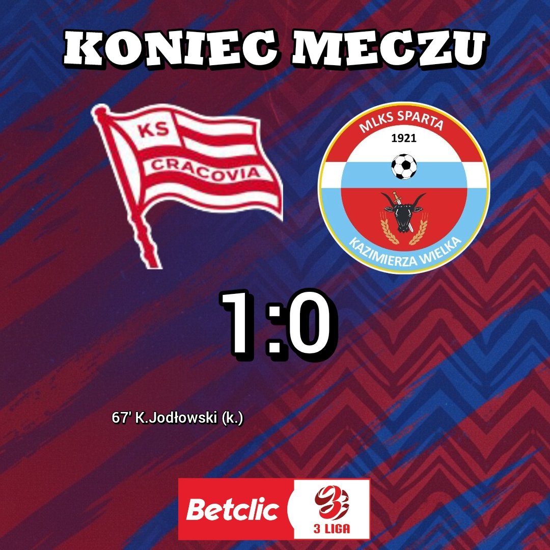 KS Cracovia II 1:0 Sparta Kazimierza Wielka