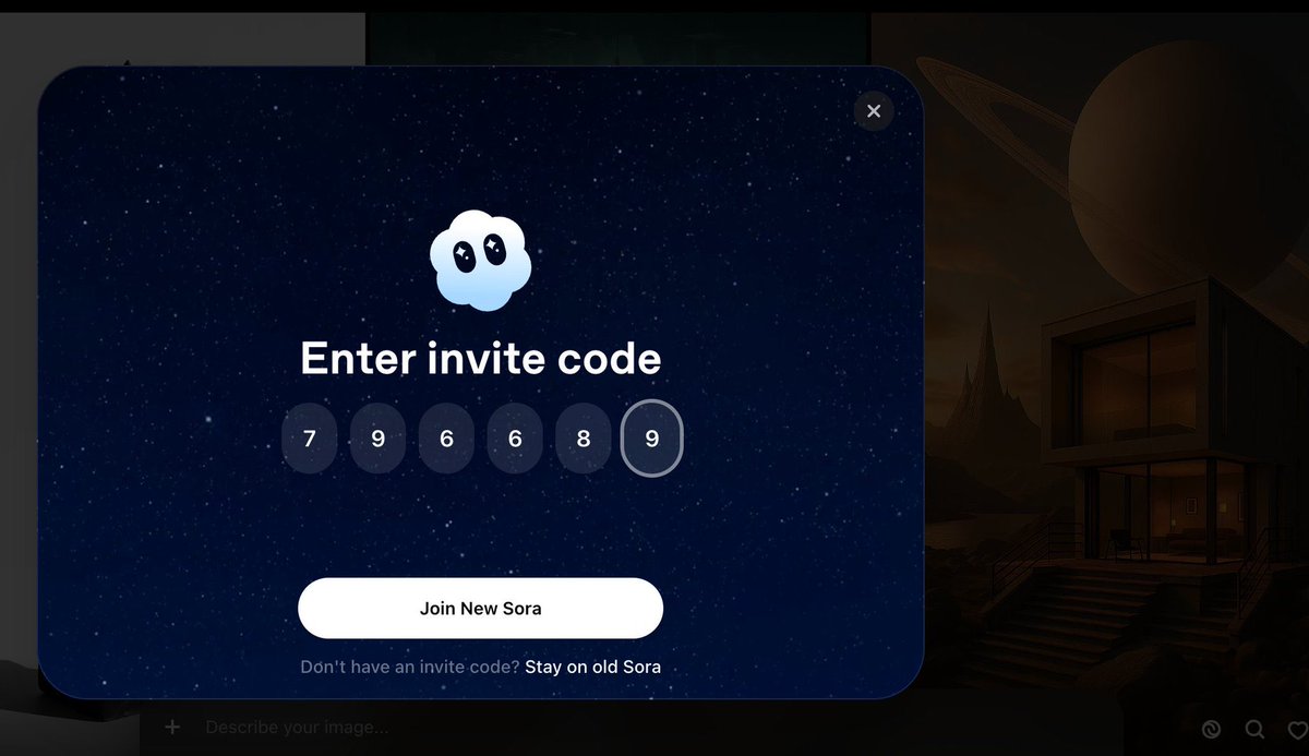 RituWithAI's tweet image. 🚨 FREE SORA 31 INVITES 🚨
I’ve got 31 more codes to give away!
Want one? Just do this:
🔁 Retweet this post
❤️ Like this post
💬 Comment “SORA 2”
✅ Make sure you’re following so I can DM you your code
Know someone who wants access? Spread it!
#Sora2 #SoraInvite #OpenAI