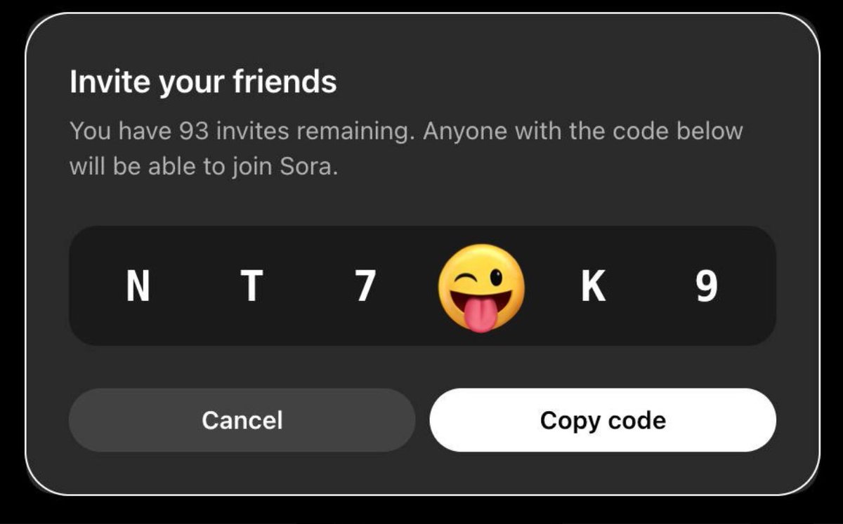 progley's tweet image. I still have 93 Sora 2 invite codes available to share. If you’re interested in claiming one,

 follow these steps:  
1. Like this post. 
2. Repost this post.
3. Follow me so I can DM you. 
4. Comment “SORA 2” below. 

Let’s get you in!  ⚠️ 
No repost, 
no code.