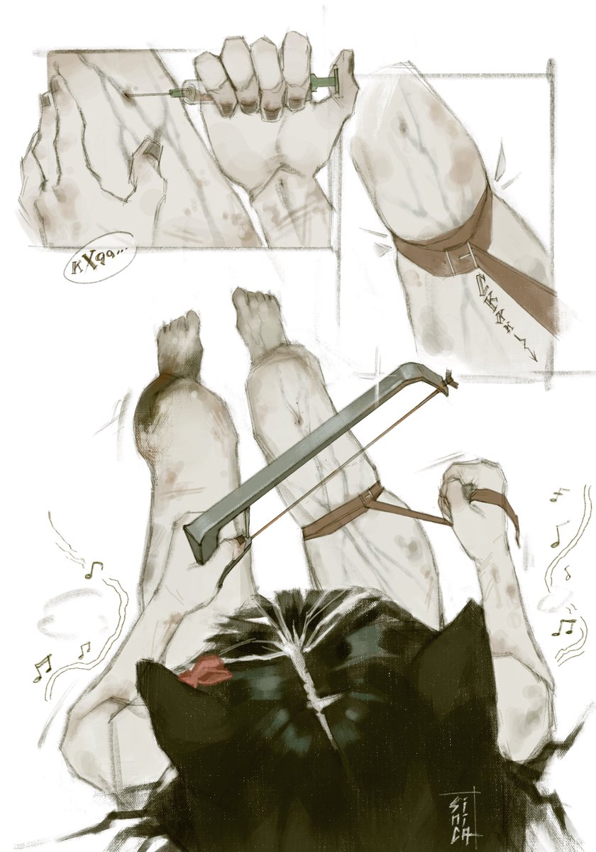 Tomtit_bird's tweet image. pt. 1

#guro #oc