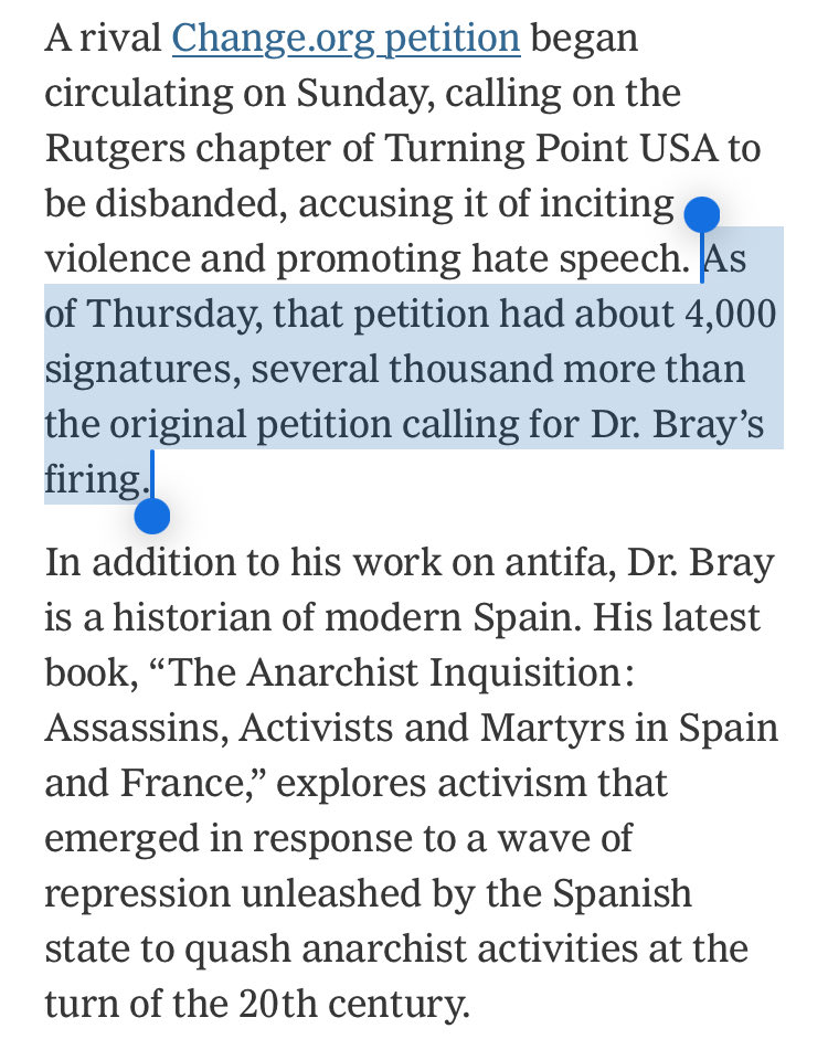 It’s always funny to remember how deeply unpopular these gross little fascist hobby-horses actually are. No one signs your petition because no one thinks what you’re doing is correct or worthwhile