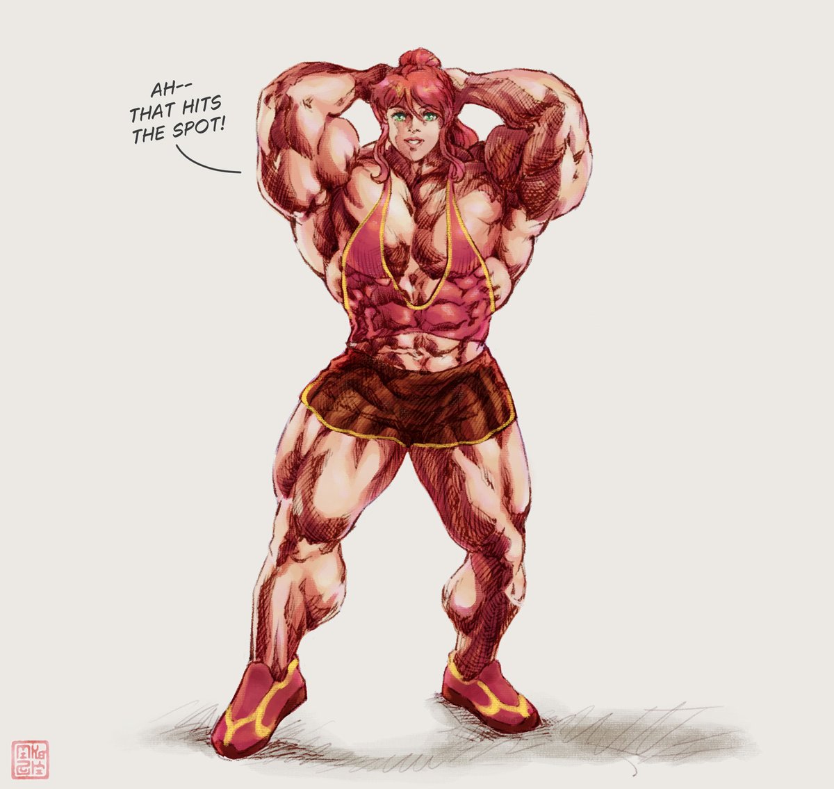 Pyrrha is so Nice™, she helps model for my drawing studies.