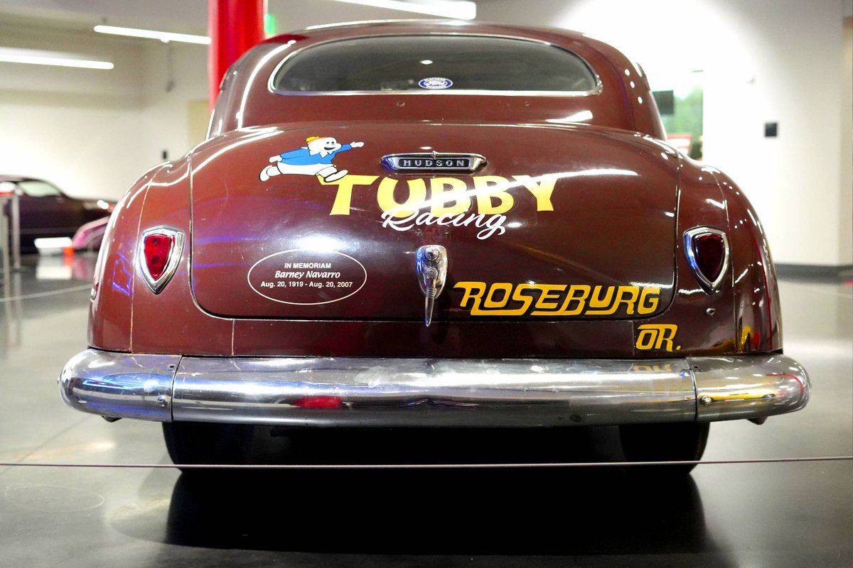 Feature Friday: 1948 Hudson Commodore

Nicknamed "Tubby," this #Flathead Ford  V8 powered Hudson is a current record holder at Bonneville's Speed Week in the XF/VCF class, with a top speed of 132 mph! It'll return next year to defend its title!