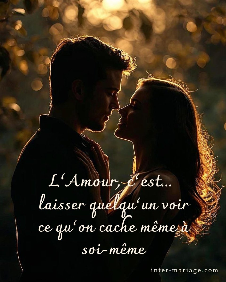 InterMariage's tweet photo. L’#Amour, c’est laisser quelqu’un voir ce qu’on cache même à soi-même.
👉Découvrez des profils sérieux et authentiques sur https://t.co/Dsz6ptgbtI
#AmourVrai #InterMariage #TrouverLAmeSoeur #RencontresSérieuses 
#AgenceMatrimoniale #ÂmesSœurs #Aimer #FemmesSlaves #Matchmaking https://t.co/fyUDp6pBQ2