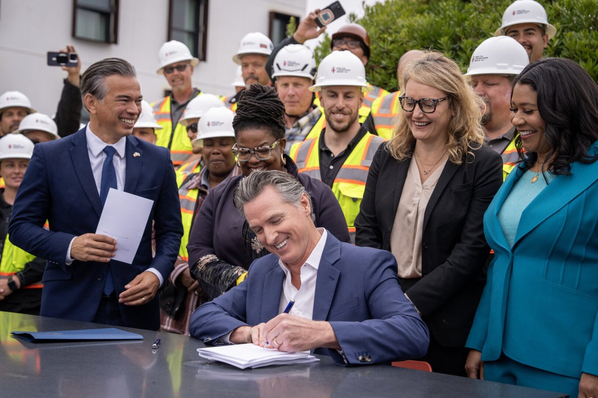 🚨 INCREDIBLE: <a href="/GavinNewsom/">Gavin Newsom</a> just signed not only SB 79 but also 44 OTHER pro-housing bills.

This is a huge win for California and America!!! 🇺🇸🏗️