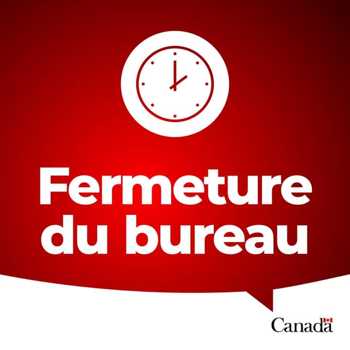 L'ambassade du Canada sera fermée le 13 oct. pour le Jour d'Action de grâces du Canada.  Les heures d’ouverture régulières reprendront le 14 oct.. En cas d’urgence,  veuillez composer le 2363-4348, +1-613-996-8885 ou écrire à sos@international.gc.ca