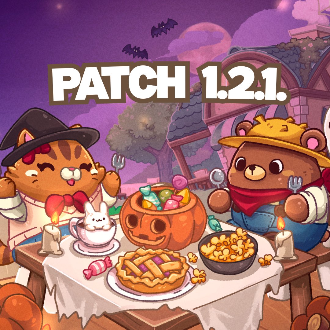 Hey Cafe Owners! 👏
We’ve just released Update 1.2.1. with bug fixes and tweaks to improve your cafe experience!

Patch Notes – Release 1.2.1. ☕️
New Features &amp; Fixes:

- Unlock more Halloween decor.

- Fixed a bug preventing visits to your friend’s cafe.

- Fix missing a recipe
