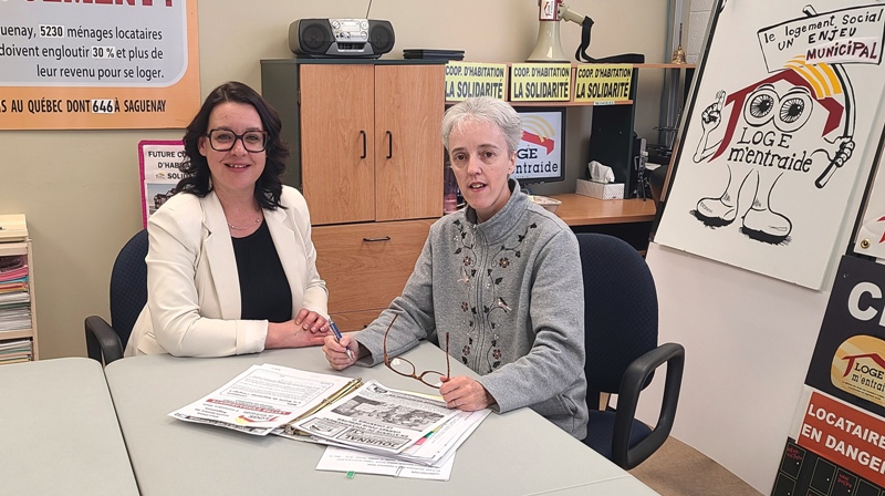 PREMIÈRE VISITE ÉLECTORALE. Aujourd'hui, nous avons accueilli la candidate à la Mairie de Saguenay, Mme Julie Dufour, pour discuter des 6 engagements que nous réclamons pour le logement SOCIAL. Dans la semaine du 20 octobre, un Bulletin de fin de campagne  sera publié.